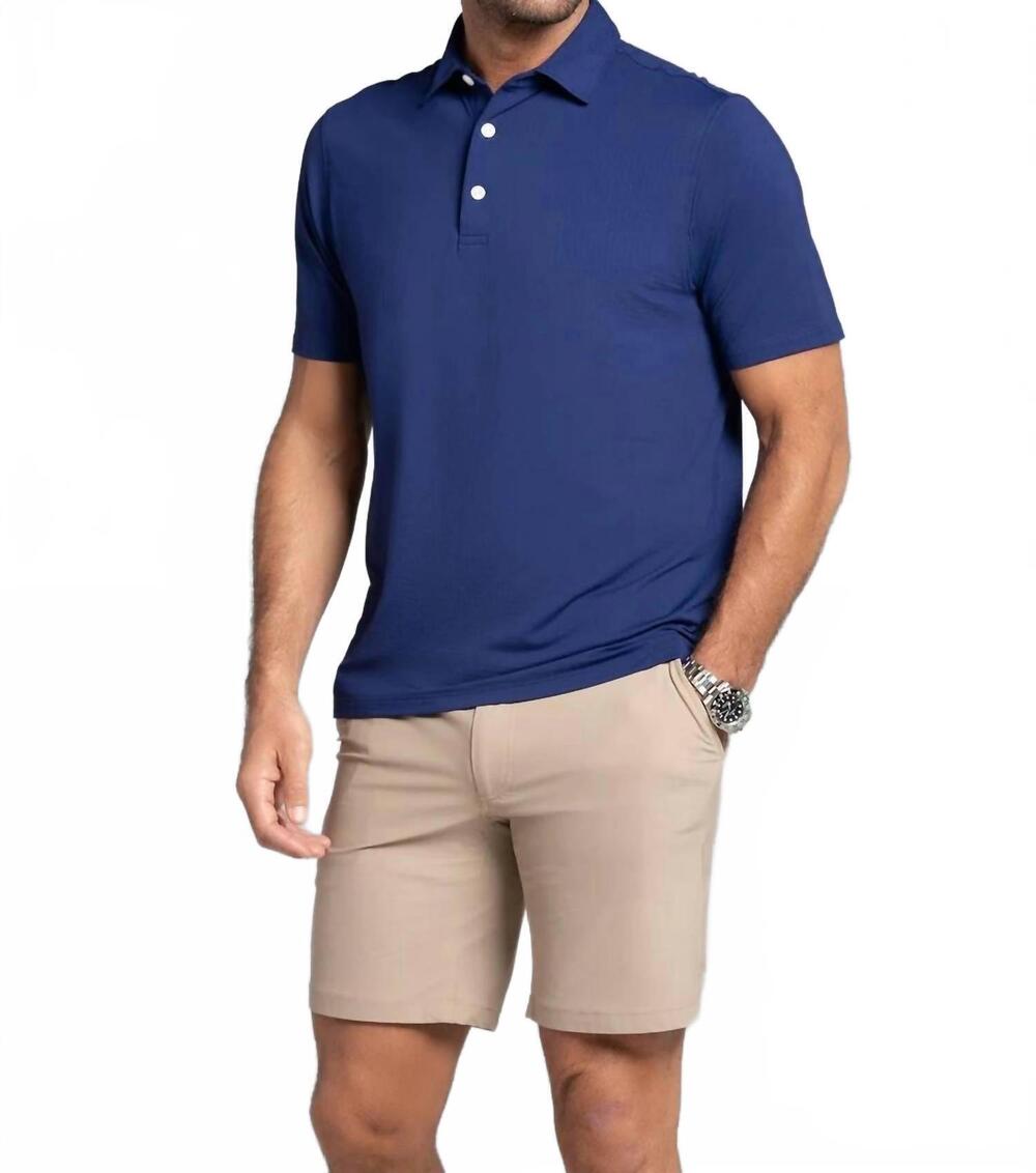 NEW IBKUL short sleeve polo in ink
